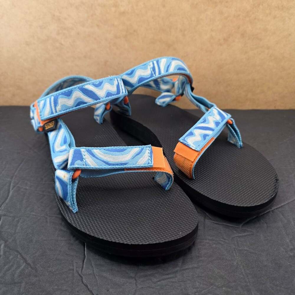 Teva Women's Original Universal Zappy sandals in the Vallarta Blue color Size 8